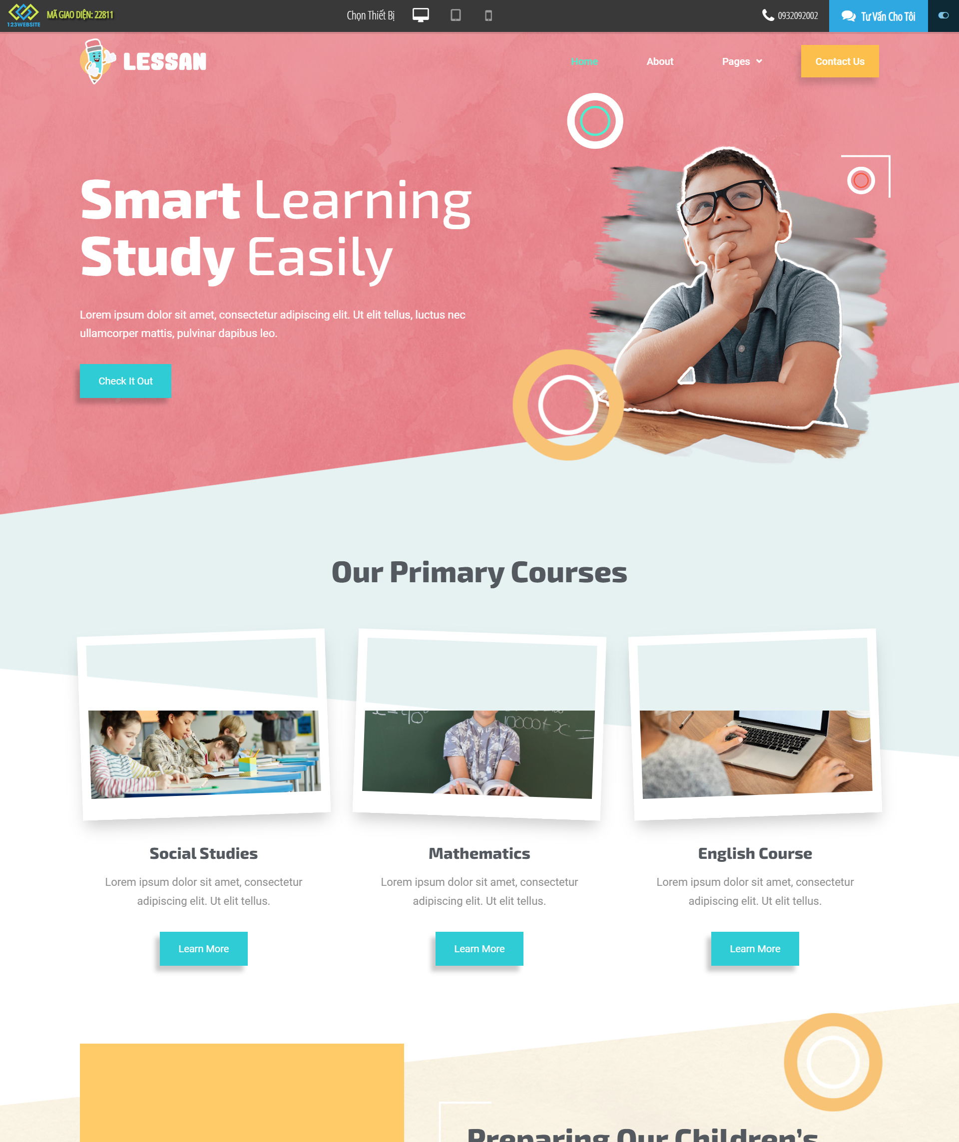 Dịch vụ thiết kế website gia sư